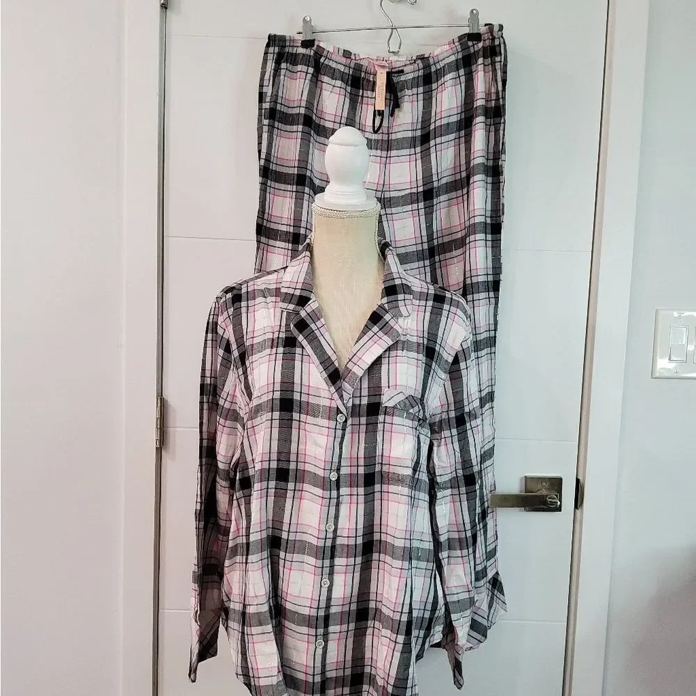 Victoria's Secret Cotton Pajama Set Size L